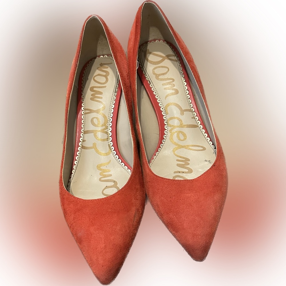 Sam Edelman kitten heel, cheery red, size 7.5